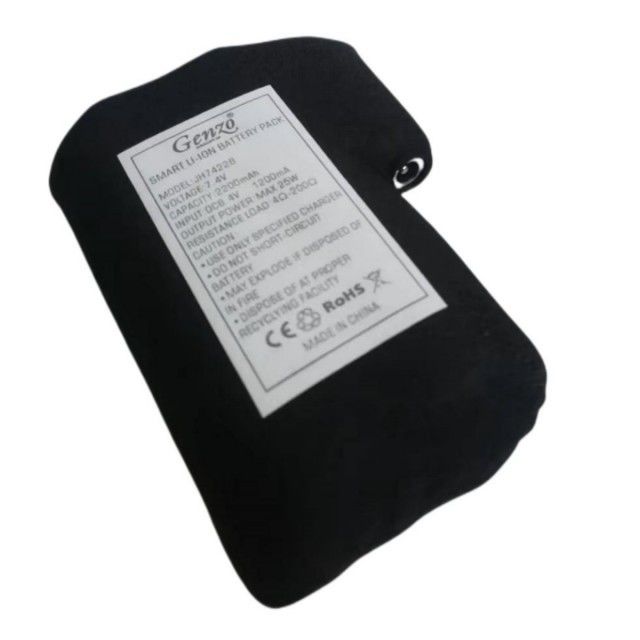 Panno nero avvolto 18650 batteria agli ioni di litio 2S1P 7.4V 2000mAh 2200mAh 2600mAh 3500mAh pacchi batteria per guanti riscaldati