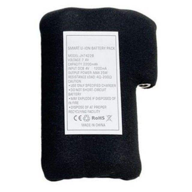 Panno nero avvolto 18650 batteria agli ioni di litio 2S1P 7.4V 2000mAh 2200mAh 2600mAh 3500mAh pacchi batteria per guanti riscaldati