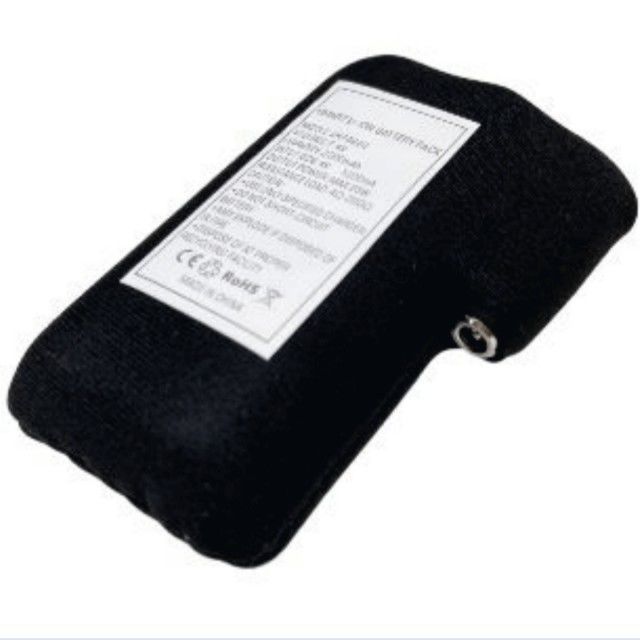 Panno nero avvolto 18650 batteria agli ioni di litio 2S1P 7.4V 2000mAh 2200mAh 2600mAh 3500mAh pacchi batteria per guanti riscaldati