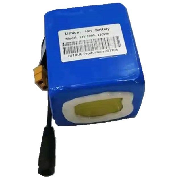 12 Volt 10ah batteria al litio 18650 3cellule in serie con spina di scarica XT60