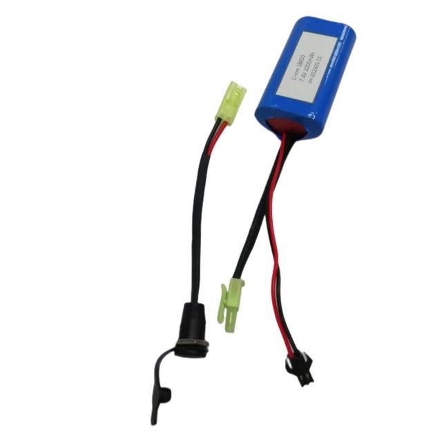 Batteria Li-Ion 18650 personalizzata 2cells in serie con connettore DC5521 femminile