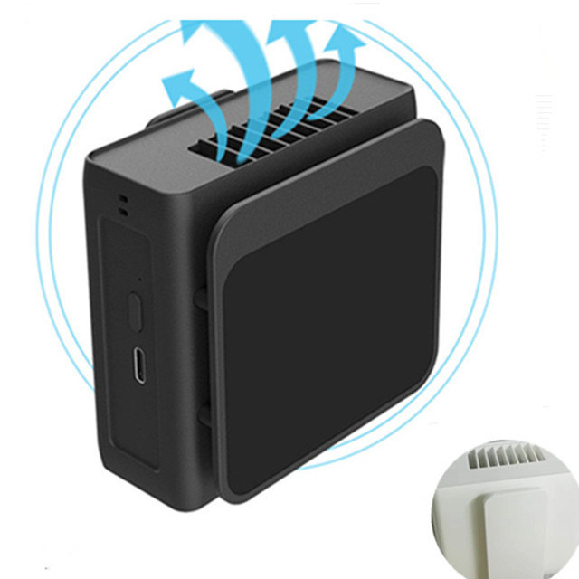 Ventilatore a cintura personale multifunzione appeso al collo ventilatore a clip a vita con batteria integrata da 5000mAh Ventilatori portatili USB portatili