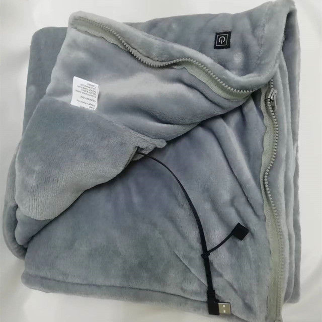 Coperta riscaldata a infrarossi a bassa tensione 80 x 150 cm Lenzuolo riscaldato sicuro con USB