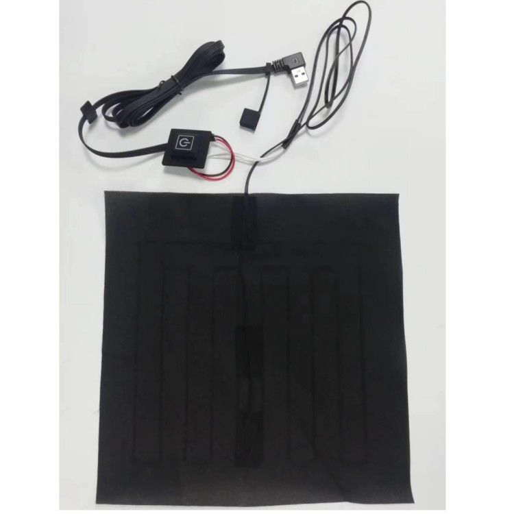 Indumenti personalizzati Pad di riscaldamento 24*24 cm Per cuscino riscaldato 5V Con testa USB bend