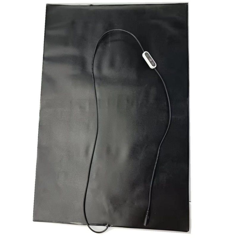 Matto di riscaldamento in PVC per animali domestici 12V Pad di riscaldamento 60x40cm Con regolatore di temperatura per cani e gatti