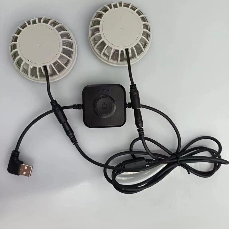 Ventilatore giapponese senza spazzole con motore di aria condizionata Vestico piccolo Due ventilatori in uno leggero