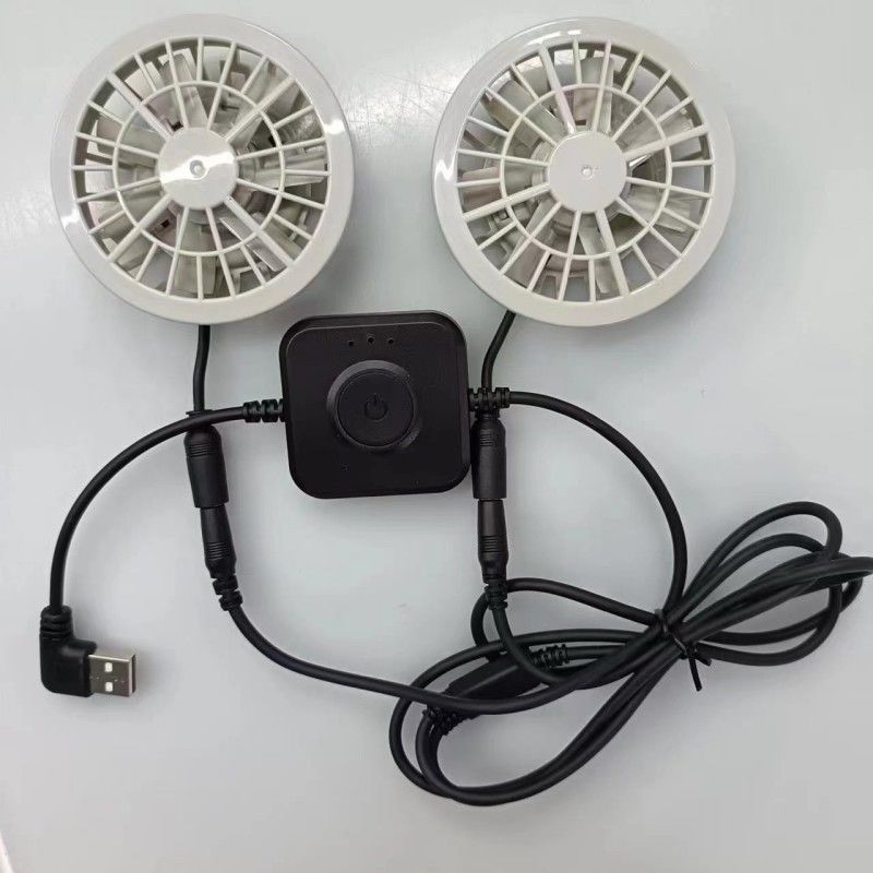 Ventilatore giapponese senza spazzole con motore di aria condizionata Vestico piccolo Due ventilatori in uno leggero