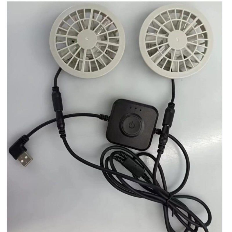 Ventilatore giapponese senza spazzole con motore di aria condizionata Vestico piccolo Due ventilatori in uno leggero
