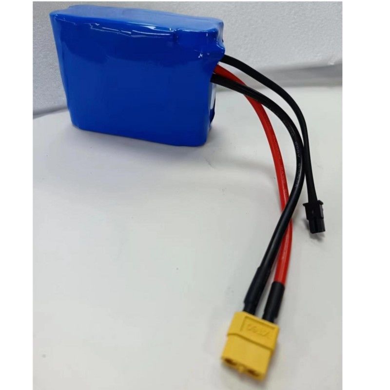 Batteria personalizzata 7.4V 16Ah 2S5P 18650 Cellula 3200mAh BMS 25A Con presa di ricarica MX3.0