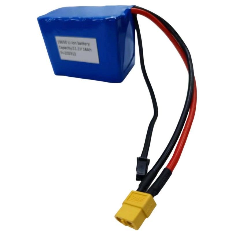 3S5P 18650 Batteria 11.1V 16Ah Con connettore di ricarica MX3.0 Scarica XT60 presa femminile
