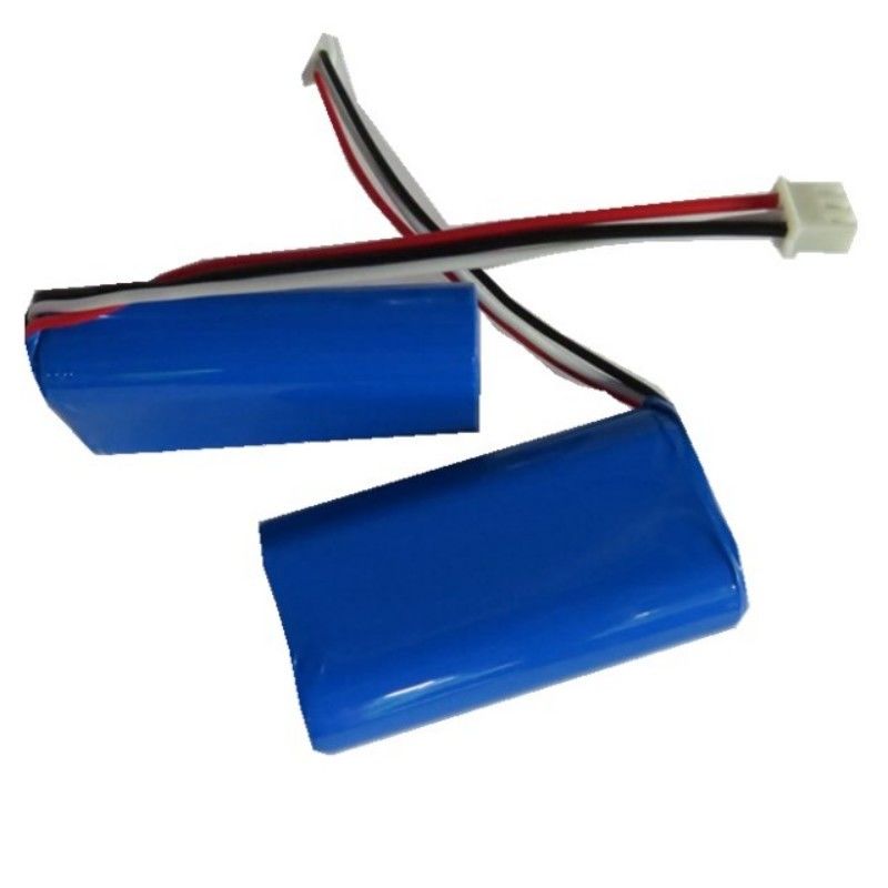 7.4V 2600mAh 18650 pacchetto batteria con 3 conduttori e 3 pin di contatto per la macchina postale