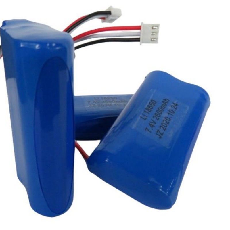 7.4V 2600mAh 18650 pacchetto batteria con 3 conduttori e 3 pin di contatto per la macchina postale