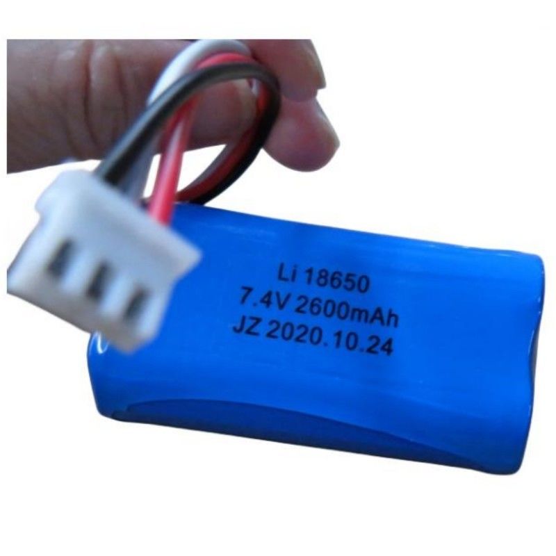 7.4V 2600mAh 18650 pacchetto batteria con 3 conduttori e 3 pin di contatto per la macchina postale