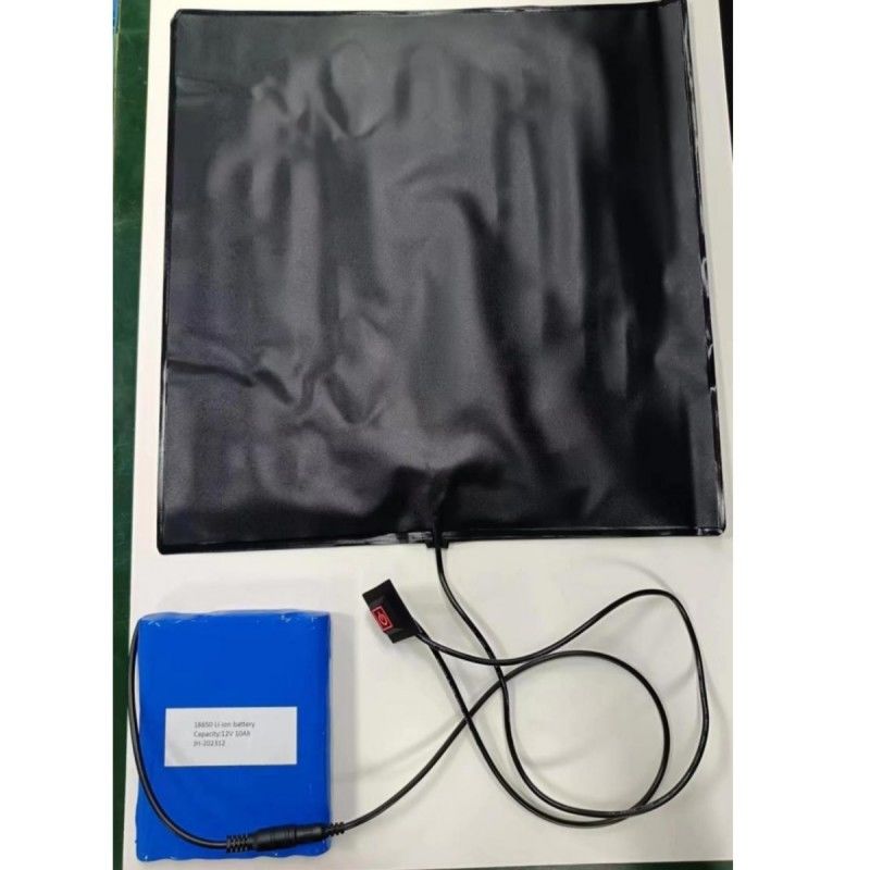 Consegna di cibo caldo Pad di riscaldamento in PVC 12V 10Ah Pad di riscaldamento a batteria Dimensioni 30x30cm