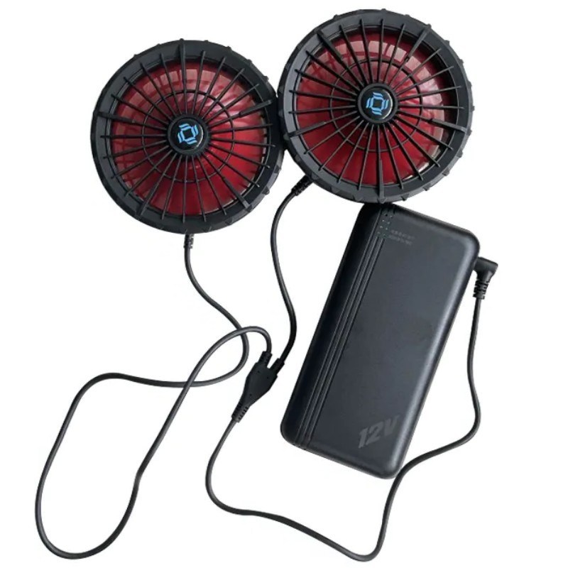 Climatizzato giacca ventilatore di raffreddamento batteria 12v 20000mAh Alta velocità 10H Tempo di lavoro