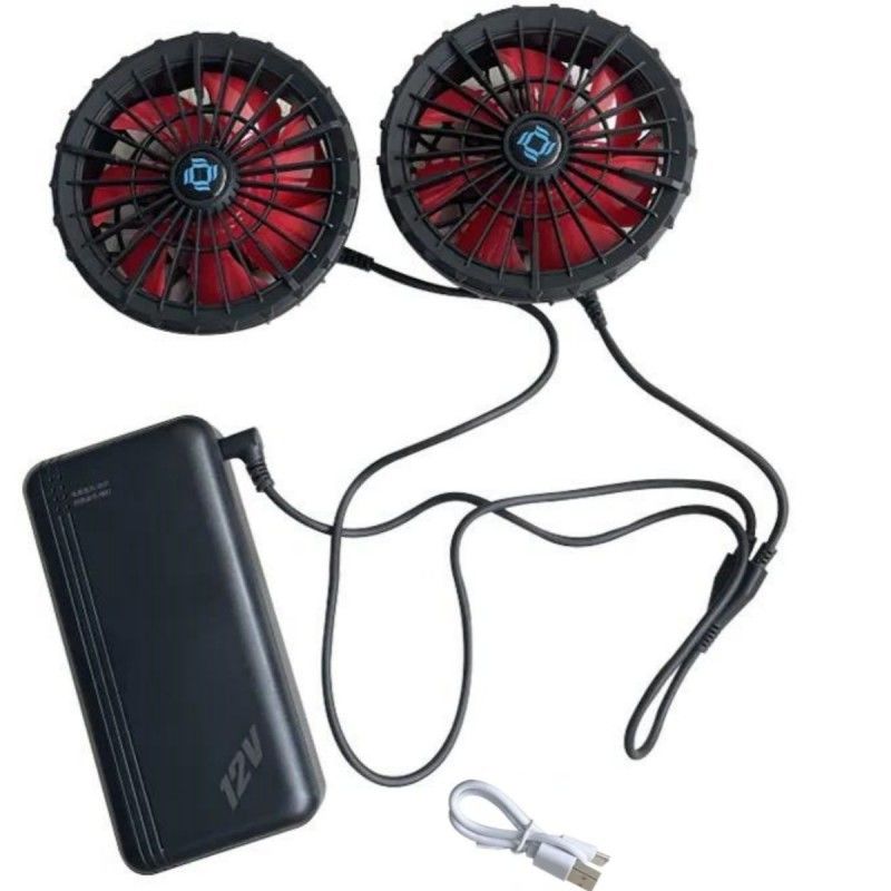 12v batteria giacca ventilatore di raffreddamento set a piena velocità 12 ore di lavoro per il giubbotto di raffreddamento