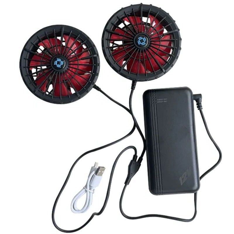 12v batteria giacca ventilatore di raffreddamento set a piena velocità 12 ore di lavoro per il giubbotto di raffreddamento
