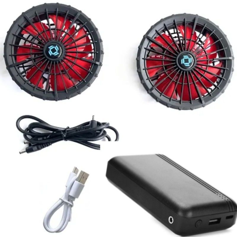 Abbigliamento da lavoro Giacca di raffreddamento Ventilatore batteria set 12V 10000mAh Con motore senza spazzole cinese