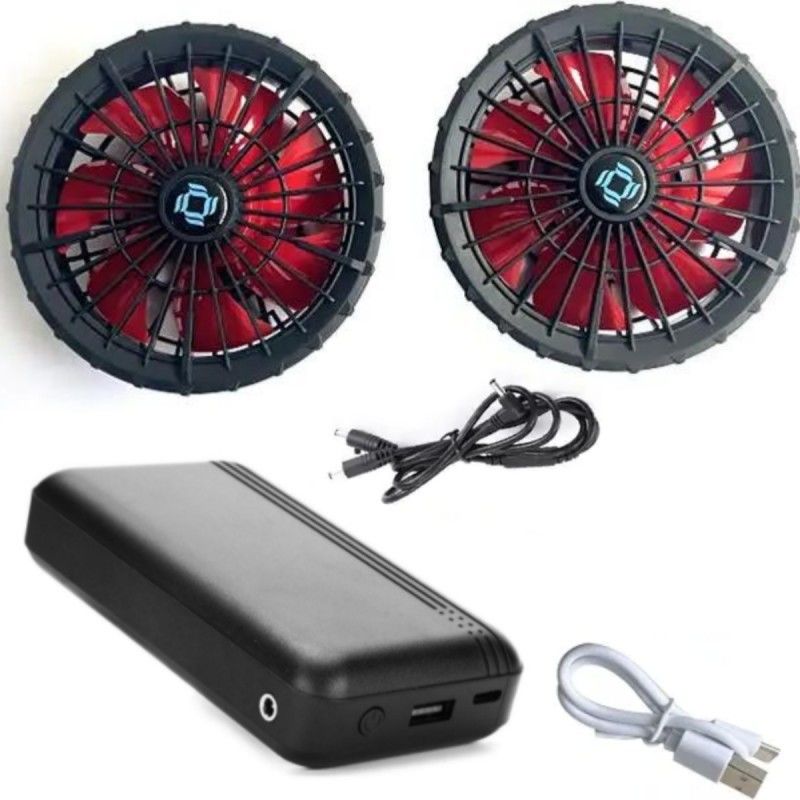 Abbigliamento da lavoro Giacca di raffreddamento Ventilatore batteria set 12V 10000mAh Con motore senza spazzole cinese