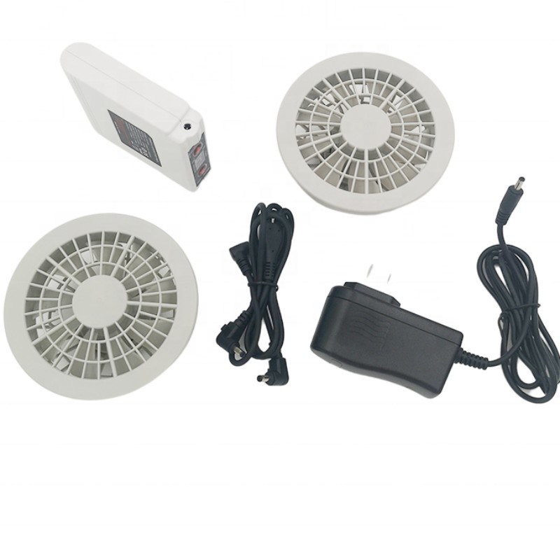 PSE Set batteria del ventilatore 7.4V 5200mAh Set ventilatore di raffreddamento giacca 4 livelli velocità del vento