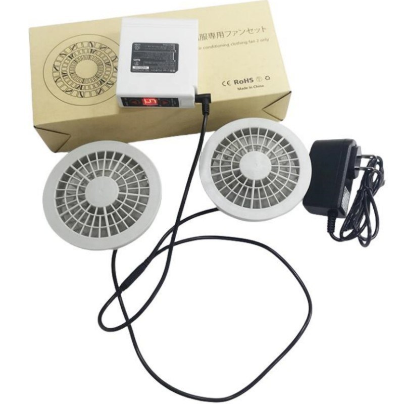 PSE Set batteria del ventilatore 7.4V 5200mAh Set ventilatore di raffreddamento giacca 4 livelli velocità del vento