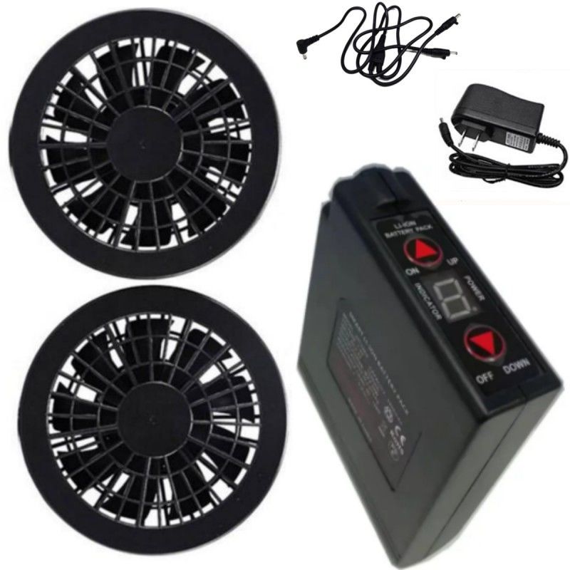 7.2V Jacket Cooling Fan Battery Set 4400mAh Con Caricabatterie Per Abbigliamento Da Lavoro Estive