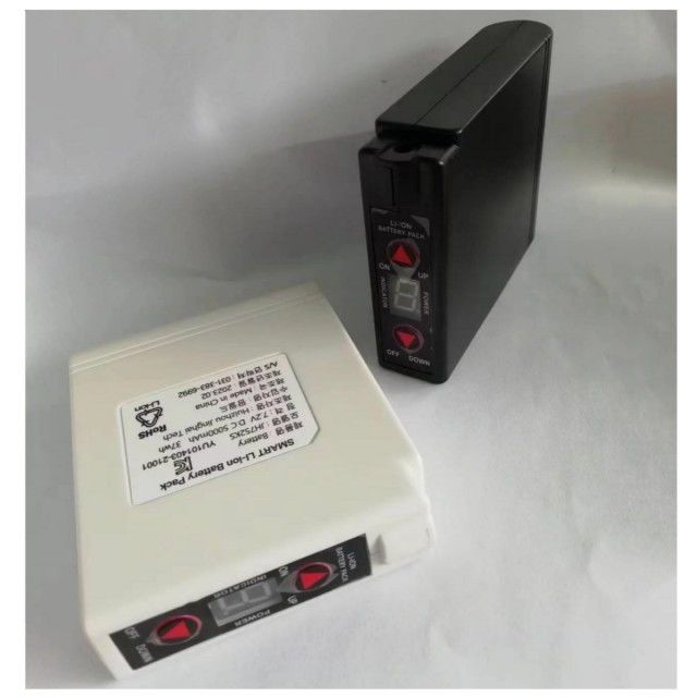 KC 7.4V 5200mAh Abbigliamento riscaldato Batteria Ventilatore Giacca Batteria con interruttore ON/OFF Controllo della temperatura su e giù