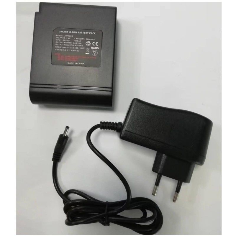 7.4 Volt 7000mAh Abbigliamento riscaldato Batteria caricabatterie Set Correa Spina per il riscaldamento cintura del ventre