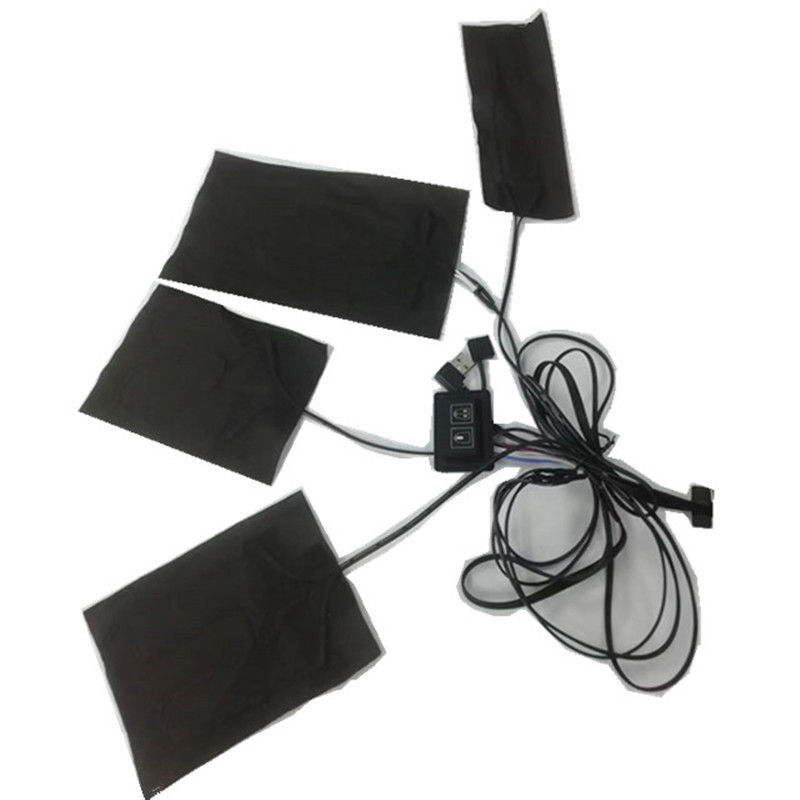 Pad di riscaldamento per giacca 4pads 4 in 1 Infrarosso lontano 5V USB caldaia per abbigliamento