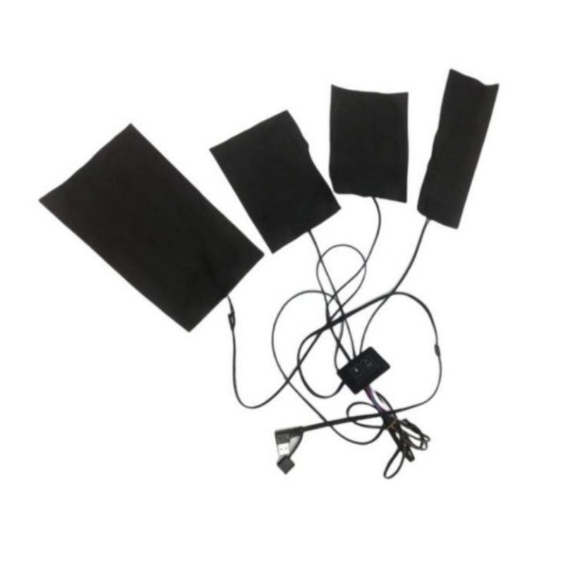 Pad di riscaldamento per giacca 4pads 4 in 1 Infrarosso lontano 5V USB caldaia per abbigliamento
