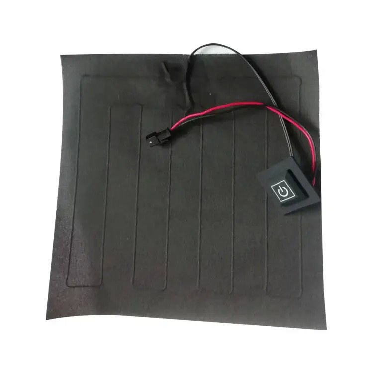 Abbigliamento personalizzato Pad di riscaldamento Dimensione 20x20cm 3.7V Con SM 2Pin Plug