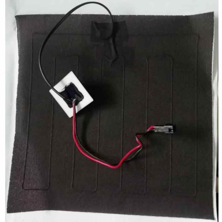 Abbigliamento personalizzato Pad di riscaldamento Dimensione 20x20cm 3.7V Con SM 2Pin Plug