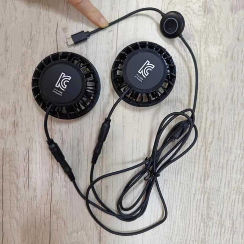 Ventilatore di pantaloni 2pcs Ventilatore di raffreddamento piccolo 5V con presa di tipo C