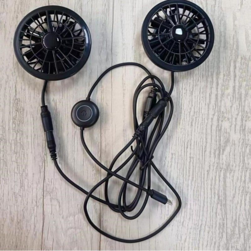 Ventilatore di pantaloni 2pcs Ventilatore di raffreddamento piccolo 5V con presa di tipo C