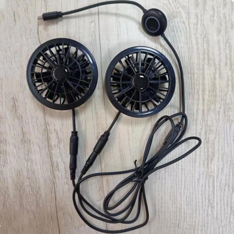 Ventilatore di pantaloni 2pcs Ventilatore di raffreddamento piccolo 5V con presa di tipo C