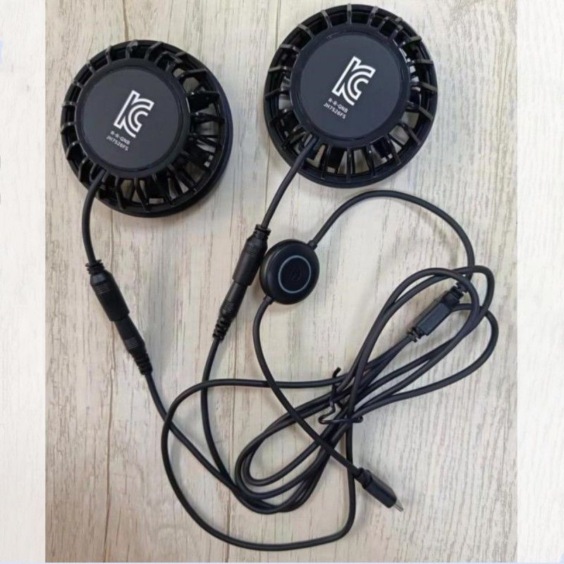 Ventilatore di pantaloni 2pcs Ventilatore di raffreddamento piccolo 5V con presa di tipo C