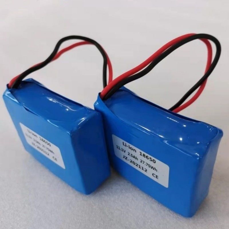 Batterie ad alta scarica 3S1P 18650 2500mAh 8C 11.1V Batterie per dispositivi medici