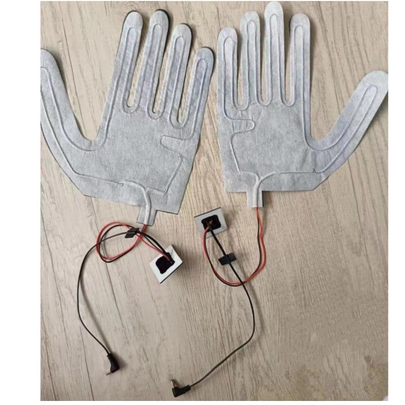 Pad di riscaldamento 7.4V personalizzato per guanti con spina DC 3.5x1.35mm