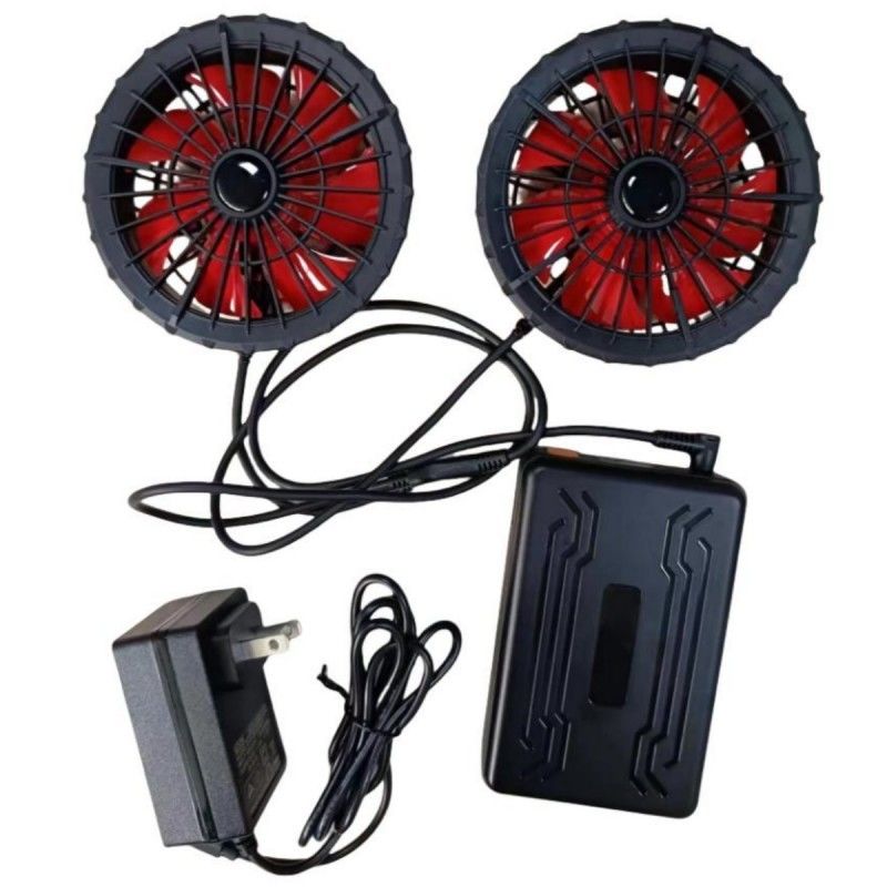 19V Set batteria ventilatore 20000mAh Per il giubbotto di raffreddamento estivo 12 ore di lavoro