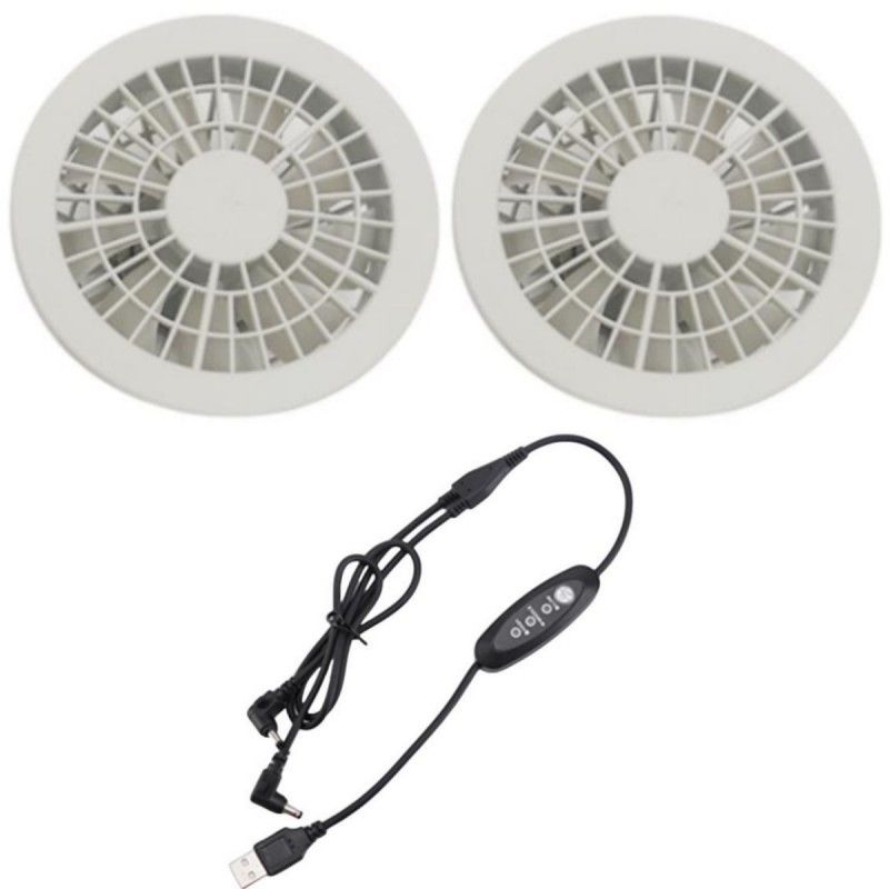 Ventilatore di raffreddamento per giacca a tre livelli di velocità ventilatore a due pezzi per abiti da uomo estivi