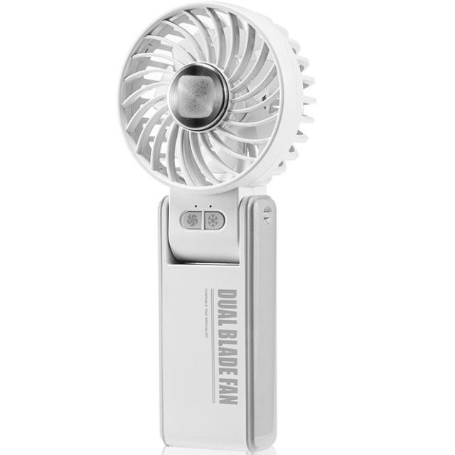 Mini ventilatore a doppia lama a doppio motore a 180 gradi con refrigerazione in porcellana di ghiaccio superconduttore