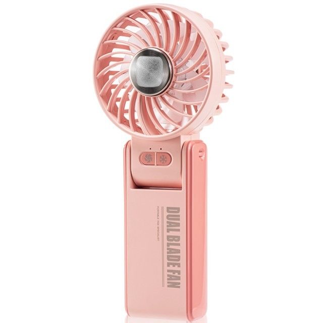Mini ventilatore a doppia lama a doppio motore a 180 gradi con refrigerazione in porcellana di ghiaccio superconduttore