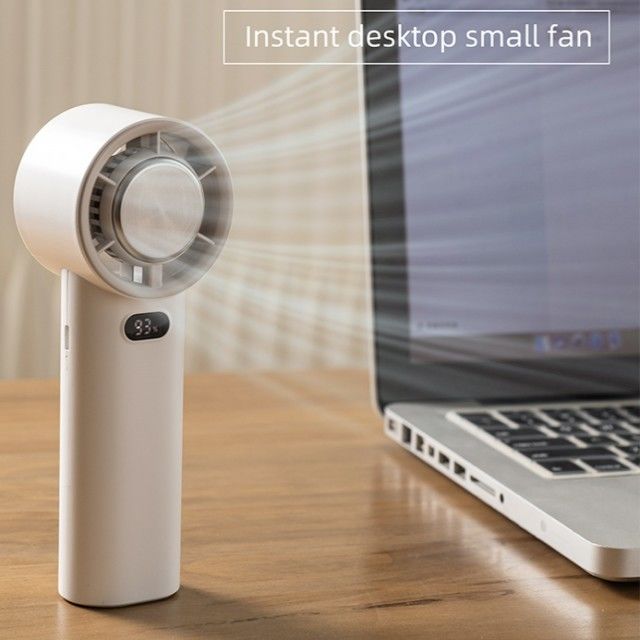Ventilatore di raffreddamento a ghiaccio senza passo 13000 giri al minuto Ventilatore portatile a mano senza lama 3600mAh