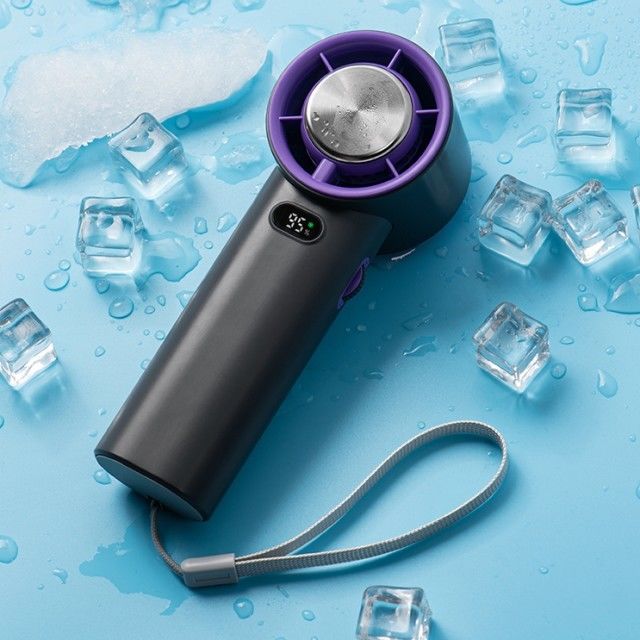 Ventilatore di raffreddamento a ghiaccio senza passo 13000 giri al minuto Ventilatore portatile a mano senza lama 3600mAh