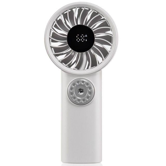 Display digitale a LED a batteria Ventilatore portatile Hang Neck Ventilatore elettrico Ventilatore portatile pieghevole per viaggi