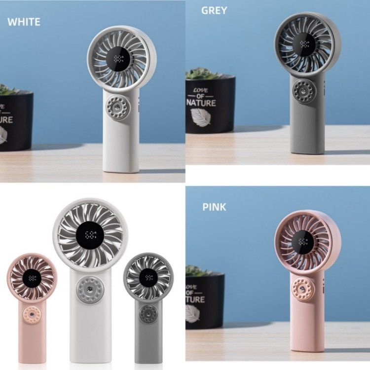Display digitale a LED a batteria Ventilatore portatile Hang Neck Ventilatore elettrico Ventilatore portatile pieghevole per viaggi