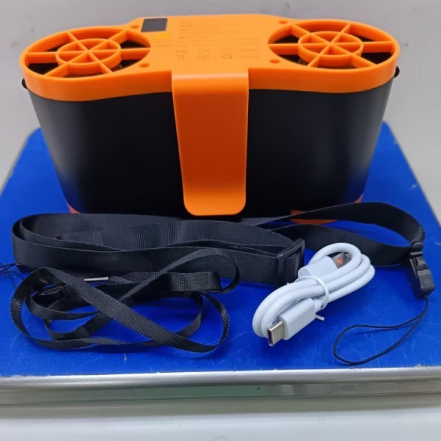 Ventilatore da cintura portatile con batteria da 20000mAh, 6 livelli di velocità regolabili e funzione power bank