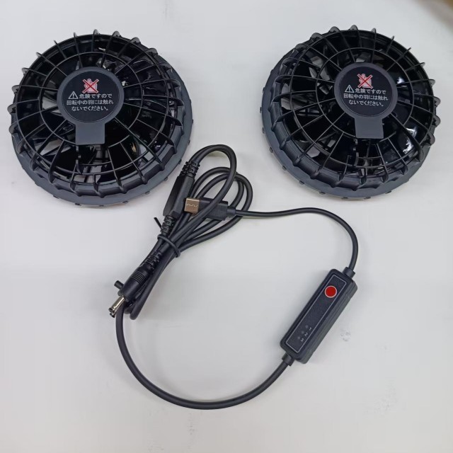 Ventilatore di raffreddamento dell' aria 5V 2pcs ventilatore interno camicia per i lavoratori all' esterno con tappo di tipo C