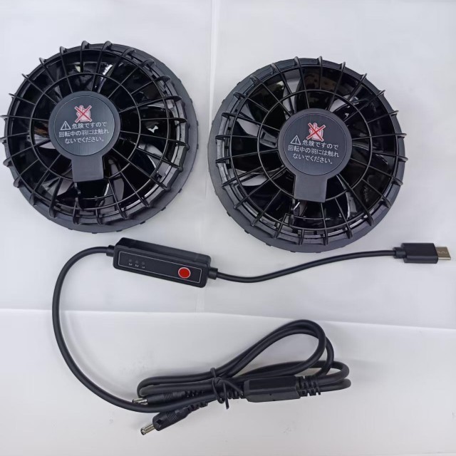 Ventilatore di raffreddamento dell' aria 5V 2pcs ventilatore interno camicia per i lavoratori all' esterno con tappo di tipo C