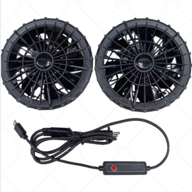 Ventilatore di raffreddamento dell' aria 5V 2pcs ventilatore interno camicia per i lavoratori all' esterno con tappo di tipo C